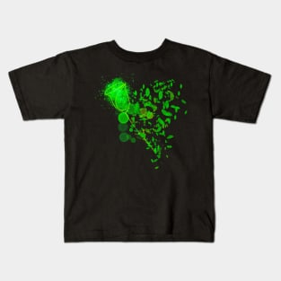 Green Rose taken by Leaves Kids T-Shirt